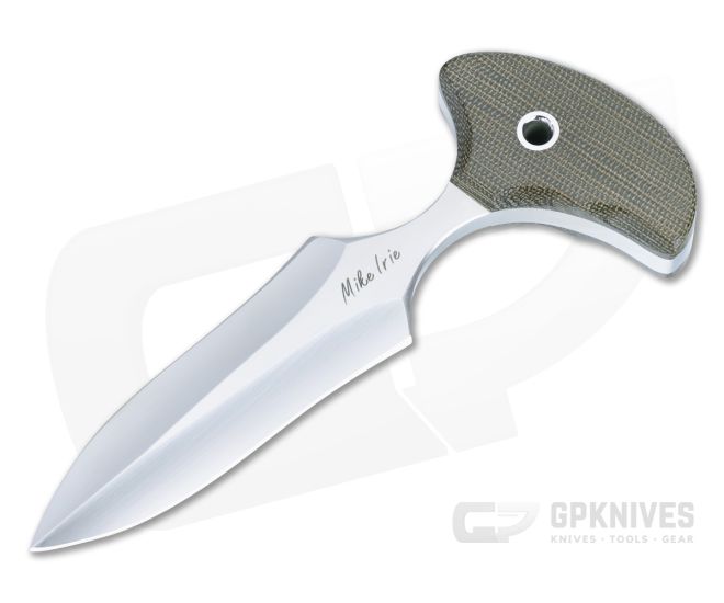Mike Irie Version 2 Push Dagger CPM-154 Green Micarta 4444 - CU-4444