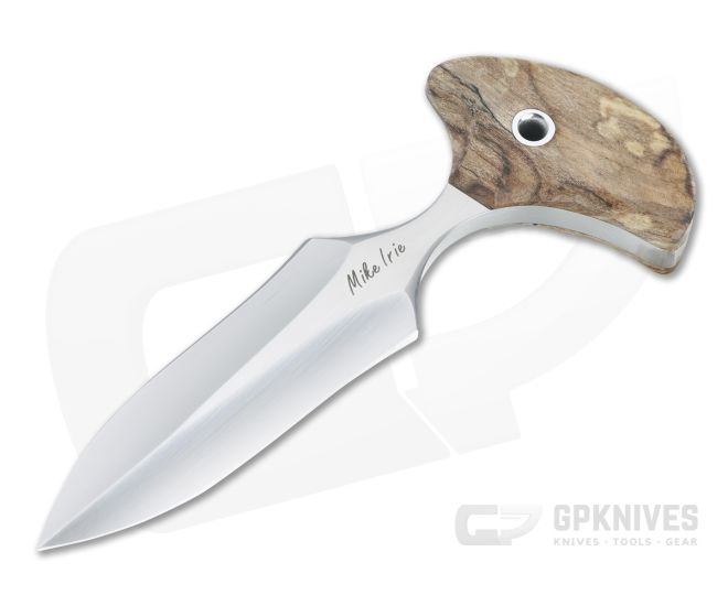 Mike Irie Version 2 Push Dagger CPM-154 Spalted Maple Wood Fixed Blade 4446 - CU-4446