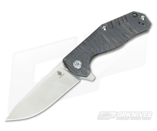 Kizer Cutlery Kesmec Flamed Titanium Flipper S35VN - KC-4461A1