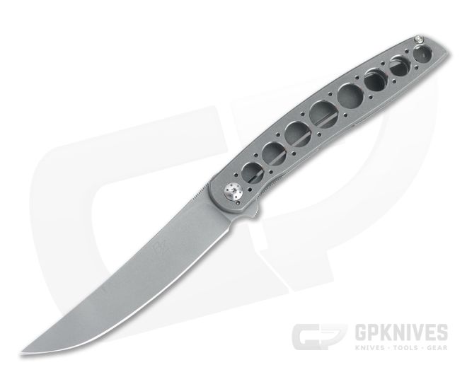 Brad Zinker Persian FLF Stonewashed CPM-154 Titanium Frame Lock Flipper 4467 - CU-4467
