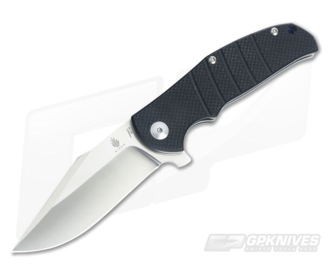 Kizer Cutlery Intrepid Black G10 Flipper Satin VG-10 - KC-4468A1