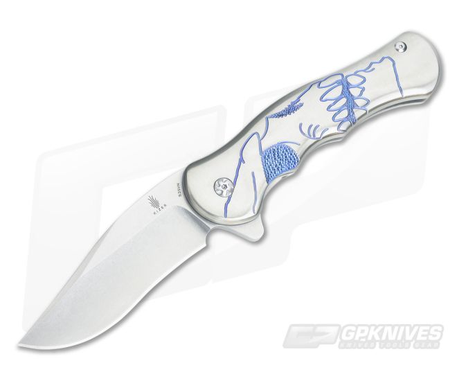 Kizer Cutlery Dorado Skully Titanium Frame Lock S35VN Flipper - KC-455A2