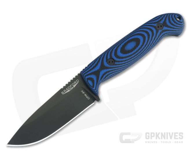 Bradford Guardian4.5 3D Black and Blue G10 Sabre Ground Black DLC CPM-3V - BK-45S-113B