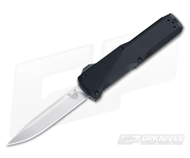 Benchmade 4600 Phaeton OTF Automatic Knife Black Aluminum - BM-4600
