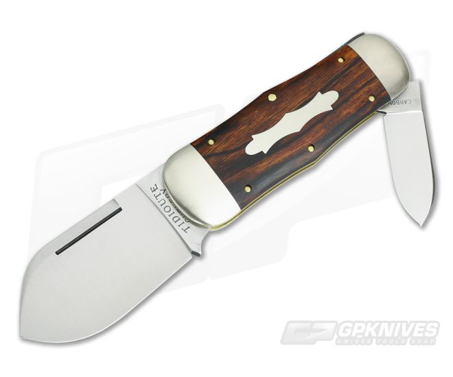 Tidioute Cutlery #46 Whaler 2 Blade Desert Ironwood - GEC-462218-DI