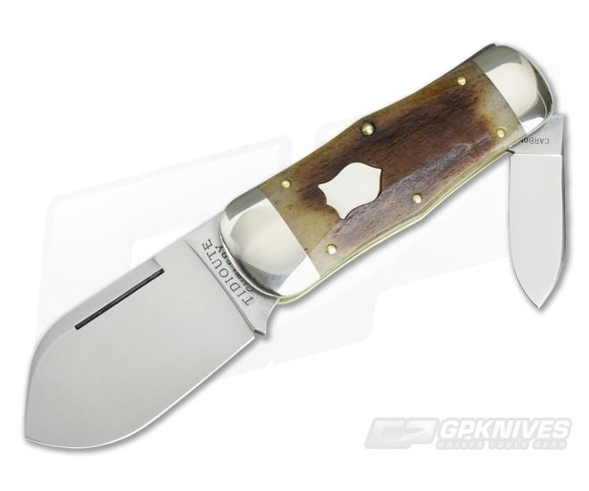 Tidioute Cutlery #46 Whaler 2 Blade Muscle Bone - GEC-462218-MB