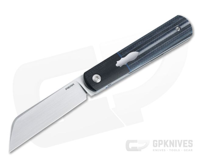 Enrique Pena Custom Barlow Sheepsfoot Bolstered Crosscut G-Carta Front Flipper 4624 - CU-4624