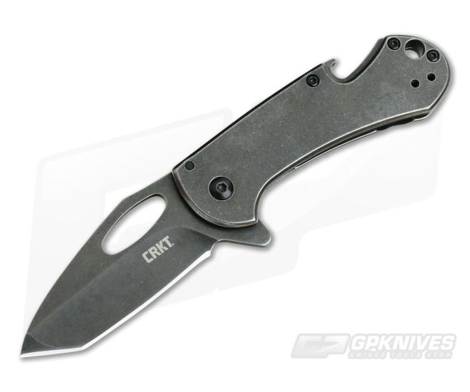 CRKT Bev-Edge Black Steel Frame Lock Flipper Eric Ochs Design 4635 - CRKT-4635