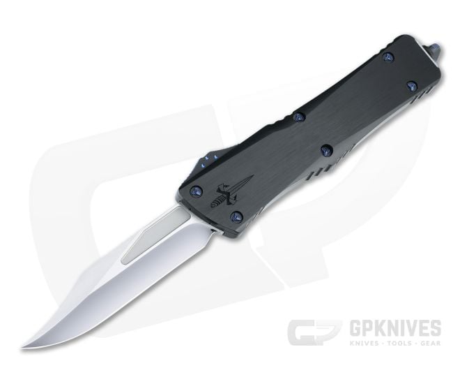 Marfione Custom Combat Troodon Bowie Polished M390 Hefted Black Alloy OTF Automatic Knife 4678 - CU-4678