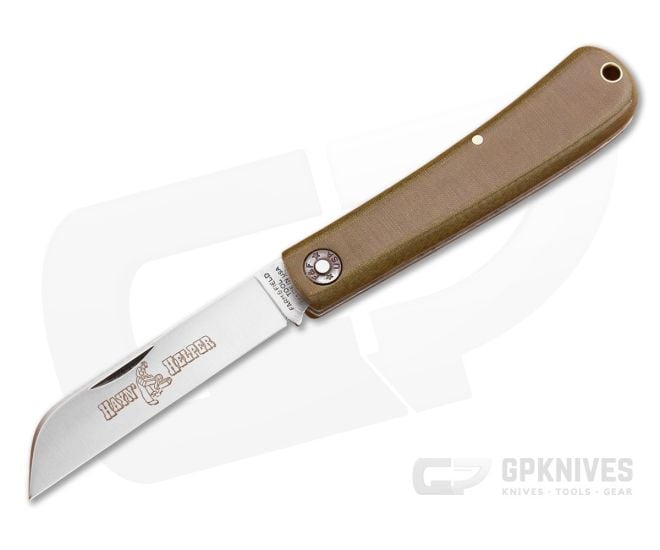 Farm and Field Tool Hayn' Helper Sheepfoot Green Linen Micarta - GEC-473116-GLM