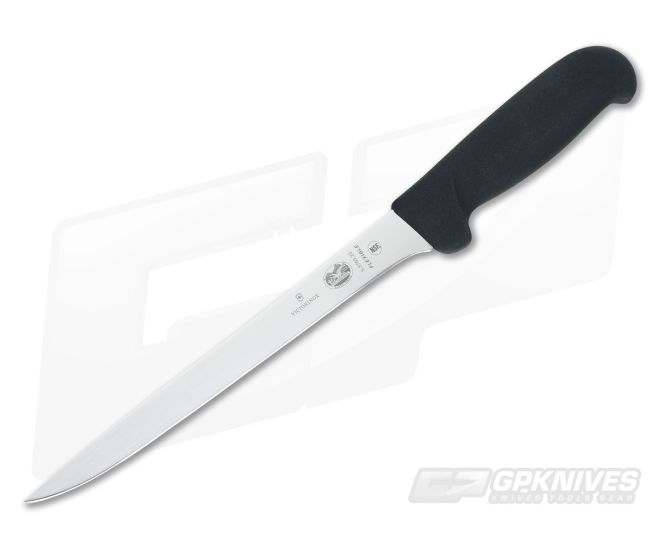 Victorinox 8" Straight Flexible Boning Knife Swiss Steel Fibrox Handle 5.3763.20-X5 - VN-5.3763.20-X5