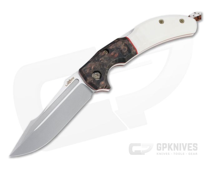 Lhotak Designs Custom Harpoon ATI 425 Amboyna and Elforyn Back Lock Folder 4792 - CU-4792