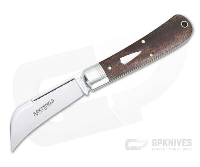 Northfield #47 Harvester Slip Joint Chechen Rosewood Polished Pruner Blade 47P123-CR - GEC-47P123-CR