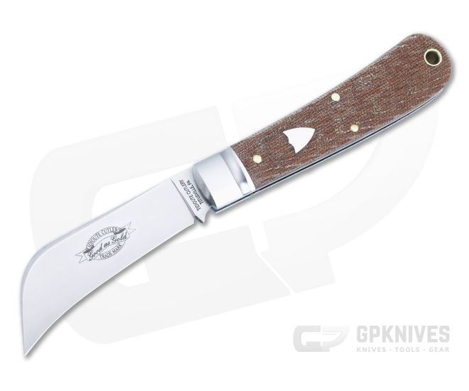 Tidioute #47 Harvester Pruner Blade Slip Joint Natural Textured Micarta 47P123-NTM - GEC-47P123-NTM