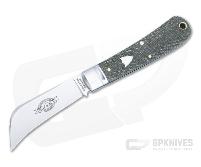 Tidioute #47 Harvester Pruner Blade Slip Joint OD Green Textured Micarta 47P123-GTM - GEC-47P123-GTM