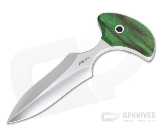 Mike Irie Version 2 Push Dagger CPM-154 Green Maple Fixed Blade 4811 - CU-4811