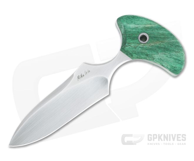 Mike Irie Custom Version 3 Push Dagger CPM-154 Green Maple Fixed Blade 4819 - CU-4819