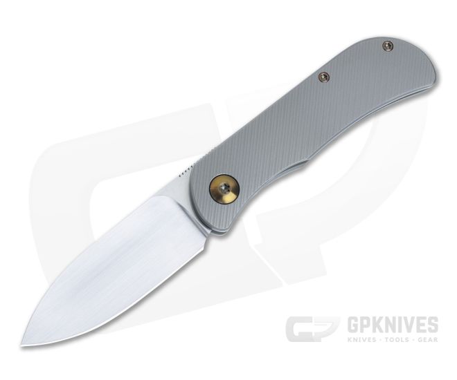 Burger Custom EXK CFL M390 Spear Point Full Titanium Bronze Accents Front Flipper 4846 - CU-4846