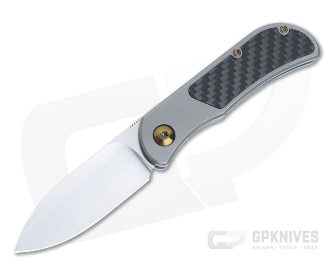 Burger Custom EXK SFL M390 Spear Point Carbon Fiber Inlay Front Flipper 4851 - CU-4851