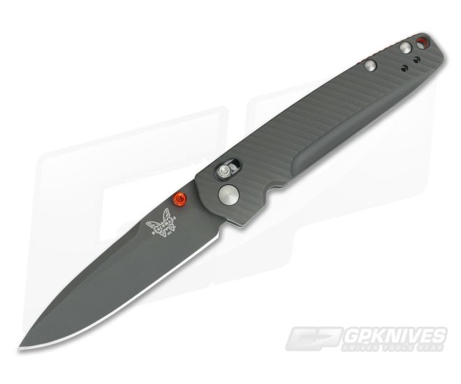 Benchmade Valet Billet Titanium M390 Chromium Nitride Gray Limited Run 485GRY-1801 - BM-485GRY-1801