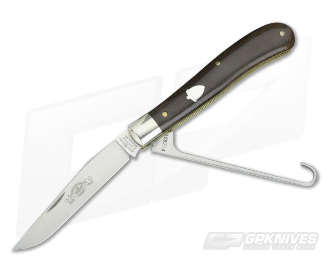 Great Eastern #48 Woodcock 440C Bird Knife Green Linen Micarta - GEC-488214BHS-GLM