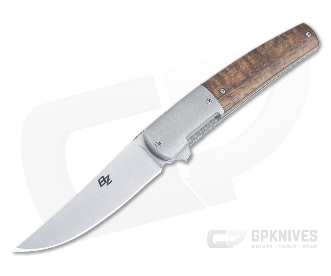 Brad Zinker Swayfront Liner Lock Ti Bolstered Koa Wood Handles CPM-154 Persian Blade 4890 - CU-4890
