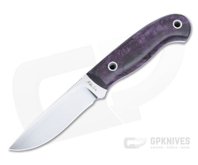 Mike Irie Model 110 Fixed Blade Dyed Stabilized Maple Handles Satin CPM-154 Drop Point Blade 4896 - CU-4896
