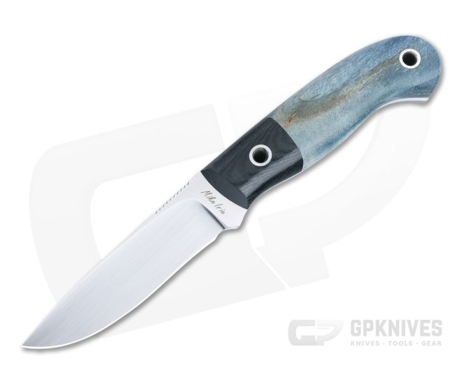 Mike Irie Model 110 Fixed Blade Micarta Bolstered Dyed Stabilized Maple Handles Satin CPM-154 Drop Point Blade 4899 - CU-4899