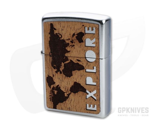 Zippo Windproof Lighter Woodchuck USA Explore Design 49171 - ZI-49171