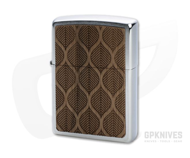 Zippo Windproof Lighter Woodchuck USA Walnut Leaves 49708 - ZI-49708