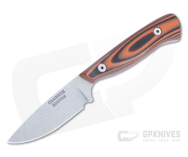 Camerer Knives Workman MidTech Fixed Blade Orange/Black G10 4986 - CU-4986