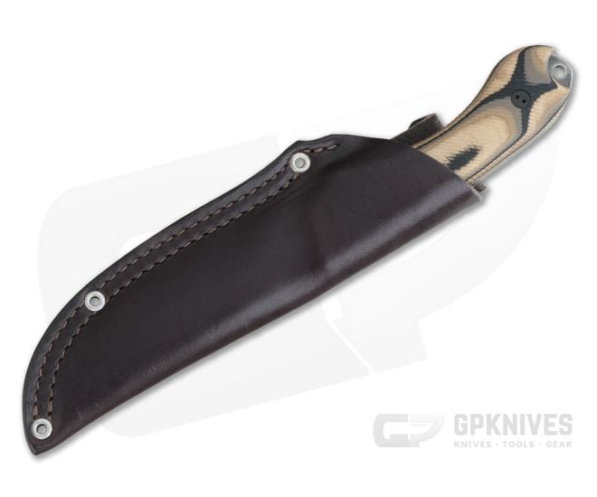 Bradford Knives Guardian4 Full Flat Grind 3D G-Wood Nimbus 3V Fixed Blade Knife - BK-4FH-115N-3V