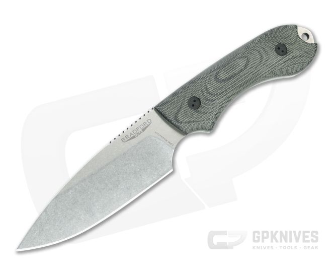 Bradford Guardian4 Sabre Grind Magnacut 3D Black Micarta - BK-4S-101-MC