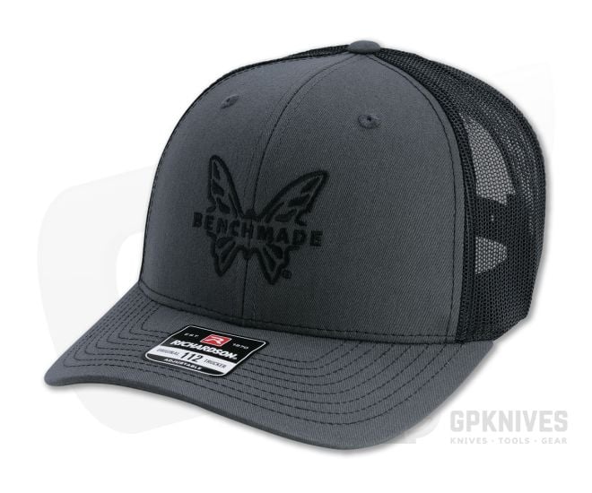Benchmade Favorite Trucker Hat Adjustable Mesh Back Cap Charcoal Gray 50062 - BM-50062