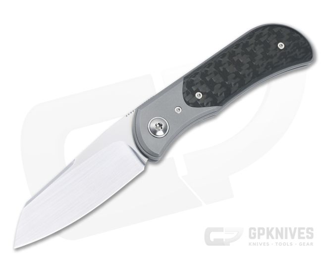 Trevor Burger Custom EXK Sheepsfoot Recessed 3K Twill Carbon Fiber with Titanium Bolster - CU-5012