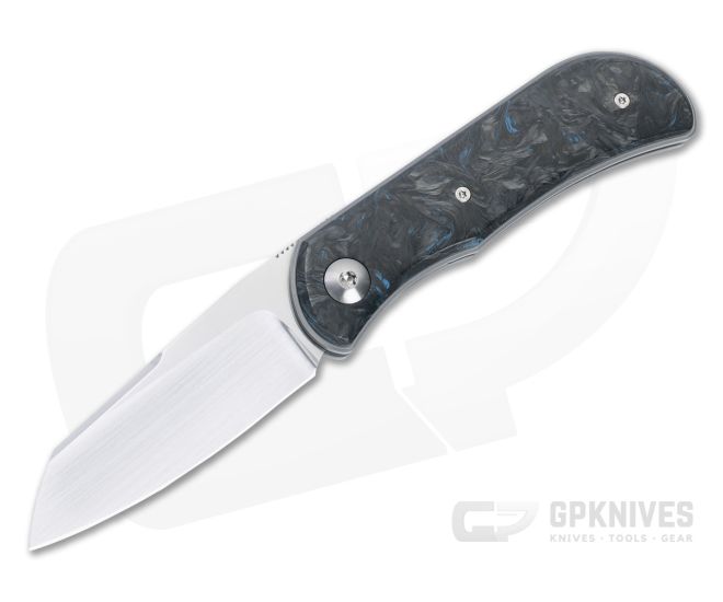 Trevor Burger Custom EXK Sheepsfoot Recessed Blue Dark Matter Fatcarbon - CU-5015