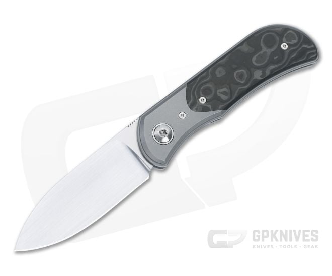 Trevor Burger Custom EXK Spearpoint Recessed Black Camo Fatcarbon with Titanium Bolster - CU-5019