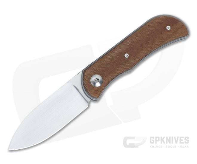 Trevor Burger Custom EXK Spearpoint Recessed Brown Micarta - CU-5021