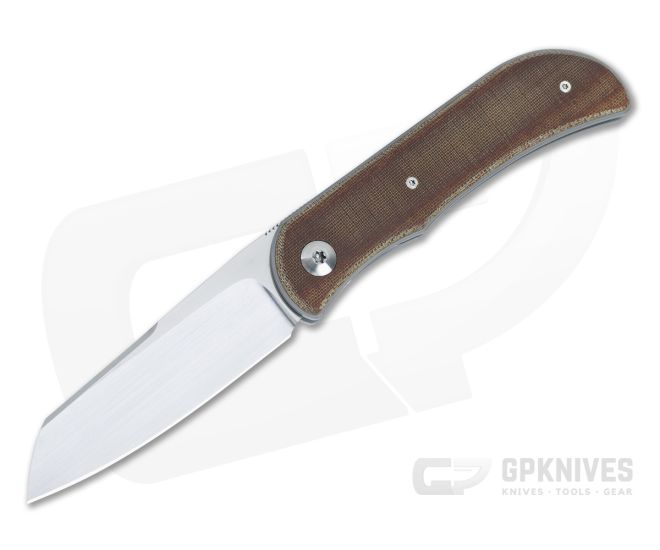 Trevor Burger Custom LEXK Sheepsfoot Recessed Brown Micarta - CU-5032