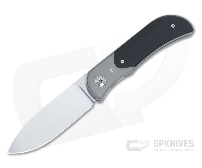 Trevor Burger Custom LEXK Spearpoint Recessed Black G10 with Titanium Bolster - CU-5036