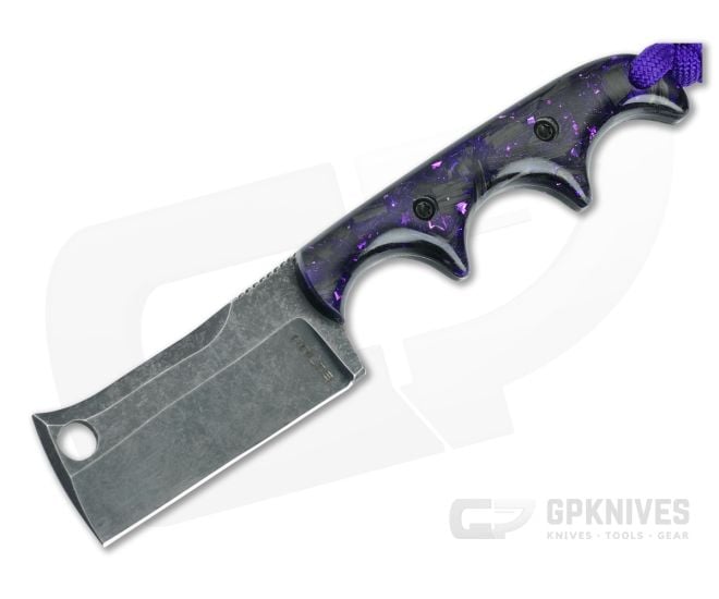 Alan Folts Custom Minimalist Cleaver Purple Shred Carbon Fiber - CU-5064