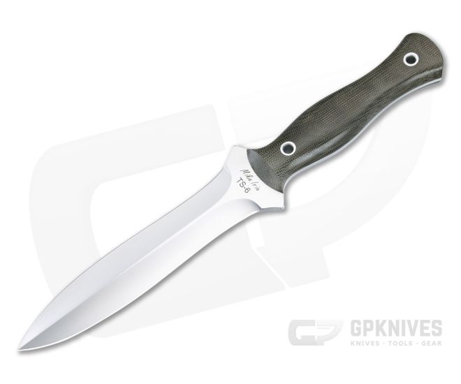 Mike Irie Custom TS-6 Dagger OD Green Micarta - CU-5095