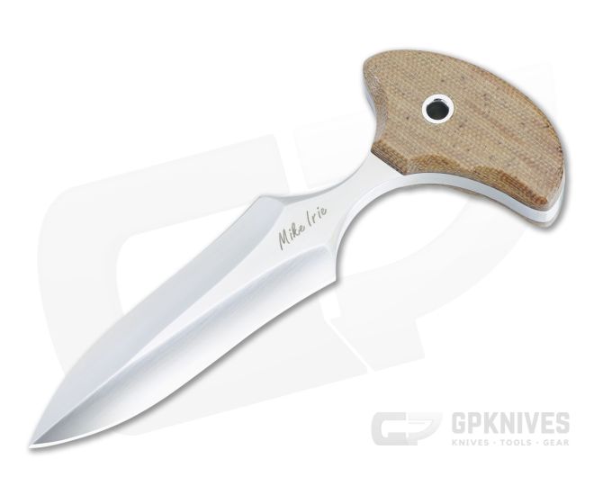 Mike Irie Custom Version 2 Push Dagger Natural Micarta - CU-5101