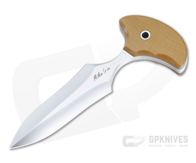 Mike Irie Custom Version 2 Push Dagger Natural Micarta - CU-5102