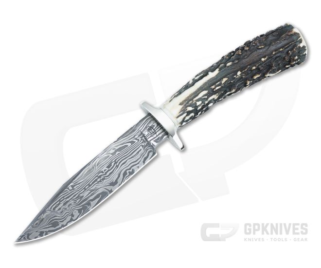 Bill Miller Custom Hunter Stag and 256-Layer Damascus - CU-5133