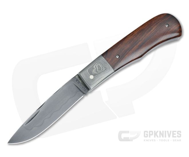 Chuck Hawes Custom Small Remington Trapper Ironwood W2 Hamon - CU-5149
