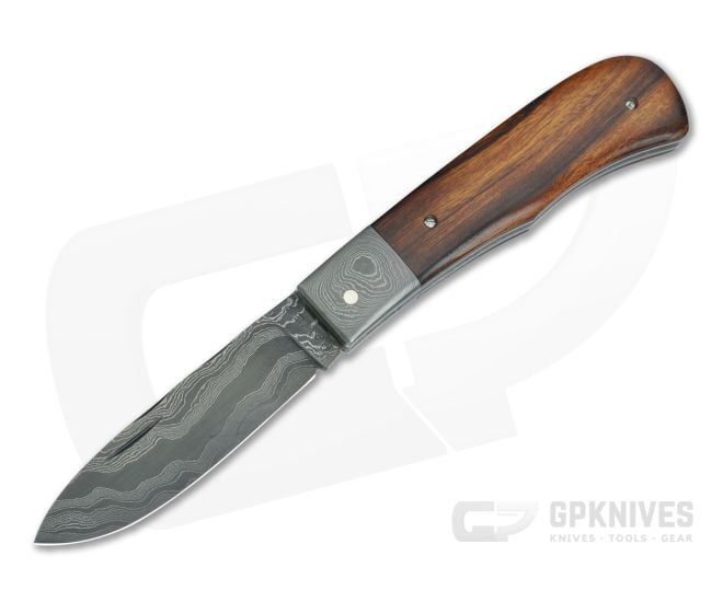 Chuck Hawes Custom Remington Trapper Ironwood River Pattern Damascus - CU-5181