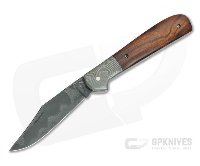 Chuck Hawes Custom Copperhead Ironwood River Pattern Damascus - CU-5182