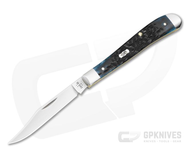 Case Slimline Trapper Pocket Worn Mediterranean Blue 51865 - CA-51865