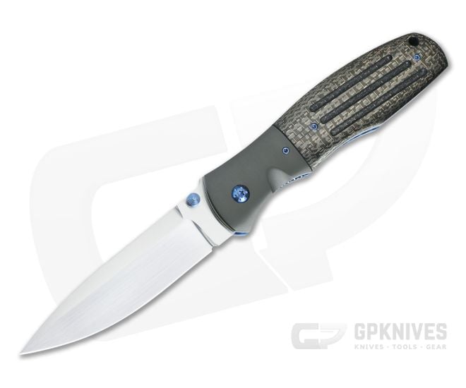 John W. Smith Custom 4" Fighter Lightning Strike Carbon Fiber Zirconium - CU-5190